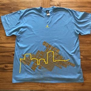 Nike/Jordan blue Denver skyline graphic t-shirt